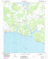Ransomville North Carolina Historical topographic map, 1:24000 scale, 7.5 X 7.5 Minute, Year 1951