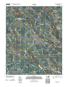 Red Springs North Carolina Historical topographic map, 1:24000 scale, 7.5 X 7.5 Minute, Year 2010