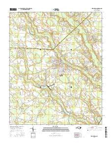 Red Springs North Carolina Current topographic map, 1:24000 scale, 7.5 X 7.5 Minute, Year 2016