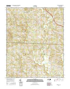 Reepsville North Carolina Current topographic map, 1:24000 scale, 7.5 X 7.5 Minute, Year 2016