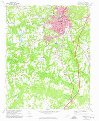 Reidsville North Carolina Historical topographic map, 1:24000 scale, 7.5 X 7.5 Minute, Year 1972