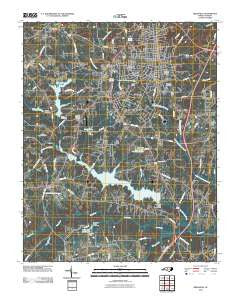 Reidsville North Carolina Historical topographic map, 1:24000 scale, 7.5 X 7.5 Minute, Year 2010