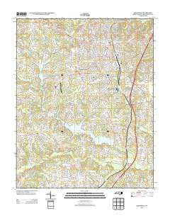 Reidsville North Carolina Historical topographic map, 1:24000 scale, 7.5 X 7.5 Minute, Year 2013