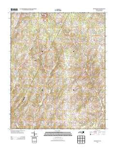 Richfield North Carolina Historical topographic map, 1:24000 scale, 7.5 X 7.5 Minute, Year 2013