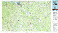 Roanoke Rapids North Carolina Historical topographic map, 1:100000 scale, 30 X 60 Minute, Year 1985