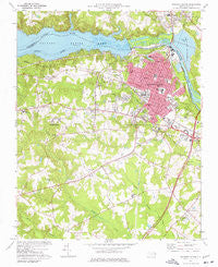 Roanoke Rapids North Carolina Historical topographic map, 1:24000 scale, 7.5 X 7.5 Minute, Year 1974