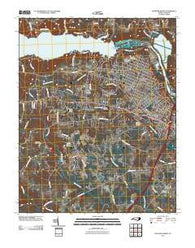 Roanoke Rapids North Carolina Historical topographic map, 1:24000 scale, 7.5 X 7.5 Minute, Year 2010