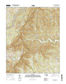 Roaring Gap North Carolina Current topographic map, 1:24000 scale, 7.5 X 7.5 Minute, Year 2016