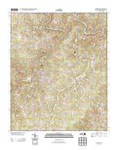 Robbins North Carolina Historical topographic map, 1:24000 scale, 7.5 X 7.5 Minute, Year 2013