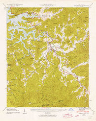 Robbinsville North Carolina Historical topographic map, 1:24000 scale, 7.5 X 7.5 Minute, Year 1940
