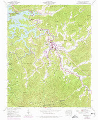 Robbinsville North Carolina Historical topographic map, 1:24000 scale, 7.5 X 7.5 Minute, Year 1940