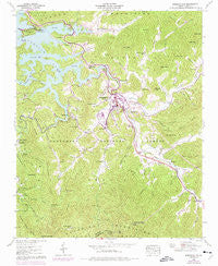Robbinsville North Carolina Historical topographic map, 1:24000 scale, 7.5 X 7.5 Minute, Year 1940
