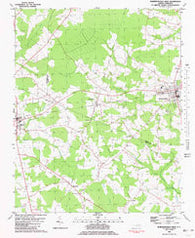 Robersonsville West North Carolina Historical topographic map, 1:24000 scale, 7.5 X 7.5 Minute, Year 1981