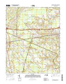 Robersonville West North Carolina Current topographic map, 1:24000 scale, 7.5 X 7.5 Minute, Year 2016