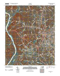 Rockingham North Carolina Historical topographic map, 1:24000 scale, 7.5 X 7.5 Minute, Year 2010