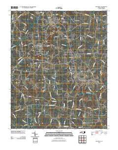 Rockwell North Carolina Historical topographic map, 1:24000 scale, 7.5 X 7.5 Minute, Year 2010