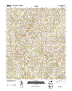 Rockwell North Carolina Historical topographic map, 1:24000 scale, 7.5 X 7.5 Minute, Year 2013