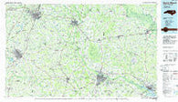 Rocky Mount North Carolina Historical topographic map, 1:100000 scale, 30 X 60 Minute, Year 1985