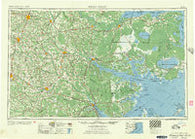 Rocky Mount North Carolina Historical topographic map, 1:250000 scale, 1 X 2 Degree, Year 1954