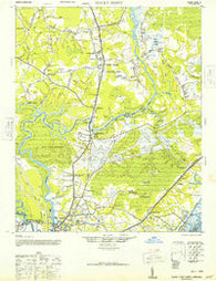 Rocky Point North Carolina Historical topographic map, 1:62500 scale, 15 X 15 Minute, Year 1947