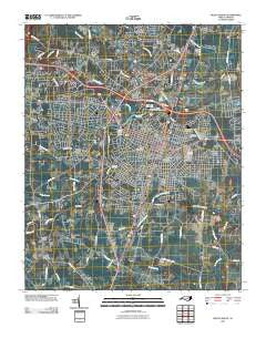 Rocky Mount North Carolina Historical topographic map, 1:24000 scale, 7.5 X 7.5 Minute, Year 2010