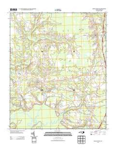 Rocky Point North Carolina Historical topographic map, 1:24000 scale, 7.5 X 7.5 Minute, Year 2013
