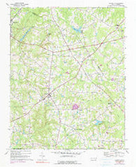 Rolesville North Carolina Historical topographic map, 1:24000 scale, 7.5 X 7.5 Minute, Year 1967