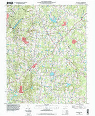 Rolesville North Carolina Historical topographic map, 1:24000 scale, 7.5 X 7.5 Minute, Year 1993