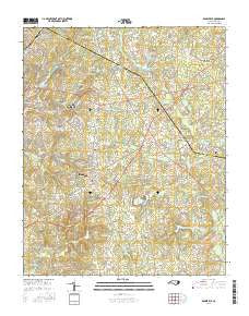 Rolesville North Carolina Current topographic map, 1:24000 scale, 7.5 X 7.5 Minute, Year 2016