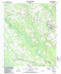 Roseboro North Carolina Historical topographic map, 1:24000 scale, 7.5 X 7.5 Minute, Year 1987