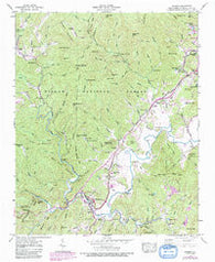 Rosman North Carolina Historical topographic map, 1:24000 scale, 7.5 X 7.5 Minute, Year 1945