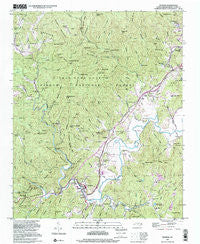 Rosman North Carolina Historical topographic map, 1:24000 scale, 7.5 X 7.5 Minute, Year 1997