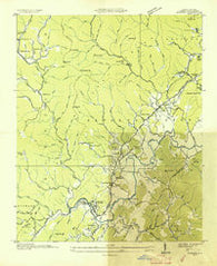Rosman North Carolina Historical topographic map, 1:24000 scale, 7.5 X 7.5 Minute, Year 1935