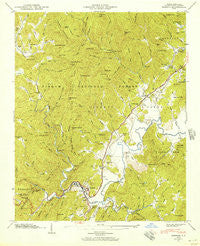 Rosman North Carolina Historical topographic map, 1:24000 scale, 7.5 X 7.5 Minute, Year 1945
