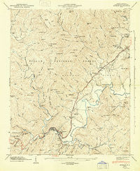 Rosman North Carolina Historical topographic map, 1:24000 scale, 7.5 X 7.5 Minute, Year 1946