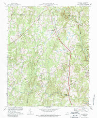 Rougemont North Carolina Historical topographic map, 1:24000 scale, 7.5 X 7.5 Minute, Year 1974