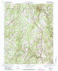 Rougemont North Carolina Historical topographic map, 1:24000 scale, 7.5 X 7.5 Minute, Year 1974