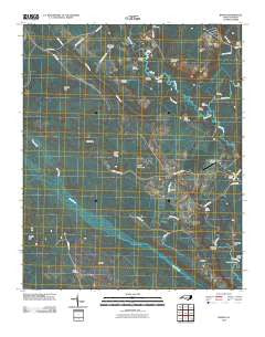 Rowan North Carolina Historical topographic map, 1:24000 scale, 7.5 X 7.5 Minute, Year 2010