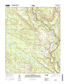 Rowan North Carolina Current topographic map, 1:24000 scale, 7.5 X 7.5 Minute, Year 2016