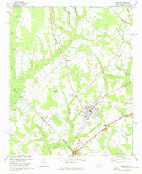 Rowland North Carolina Historical topographic map, 1:24000 scale, 7.5 X 7.5 Minute, Year 1972