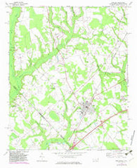 Rowland North Carolina Historical topographic map, 1:24000 scale, 7.5 X 7.5 Minute, Year 1972