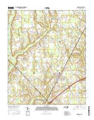 Rowland North Carolina Current topographic map, 1:24000 scale, 7.5 X 7.5 Minute, Year 2016