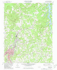 Roxboro North Carolina Historical topographic map, 1:24000 scale, 7.5 X 7.5 Minute, Year 1982