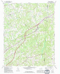 Ruffin North Carolina Historical topographic map, 1:24000 scale, 7.5 X 7.5 Minute, Year 1971