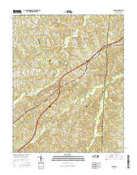 Ruffin North Carolina Current topographic map, 1:24000 scale, 7.5 X 7.5 Minute, Year 2016