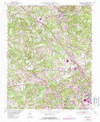 Rural Hall North Carolina Historical topographic map, 1:24000 scale, 7.5 X 7.5 Minute, Year 1951
