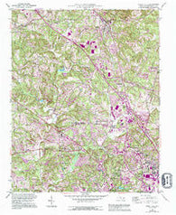 Rural Hall North Carolina Historical topographic map, 1:24000 scale, 7.5 X 7.5 Minute, Year 1951