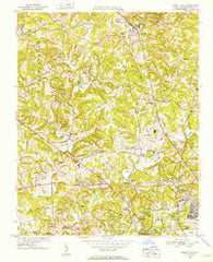 Rural Hall North Carolina Historical topographic map, 1:24000 scale, 7.5 X 7.5 Minute, Year 1951