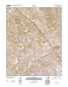 Rural Hall North Carolina Historical topographic map, 1:24000 scale, 7.5 X 7.5 Minute, Year 2013