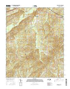Russellville North Carolina Current topographic map, 1:24000 scale, 7.5 X 7.5 Minute, Year 2016